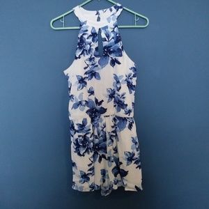 NWT Blue Floral Romper